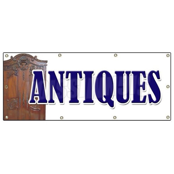 ANTIQUES BANNER SIGN antique shop dealer signs collectibles furniture